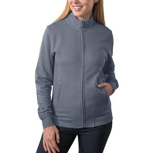 HRM Dames Premium Full Zip Sweat Jacket I Fair Trade Dames Sweatjack, 360 g/m² I Van 70% katoen en 30% gerecycled polyester, stone, S