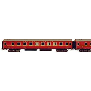 Umbum 295-01 Schaal 1: 87 29 x 4 x 5,5 cm Rood Clever Papier Railway Collection Sleeping Car 3D Puzzle (59-stuks)