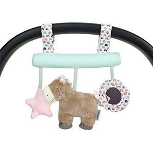 Sterntaler 6602003 speelgoed om op te hangen met klittenbandsluiting, Pony Pauline, inclusief rammelaar, leeftijd: voor baby's vanaf de geboorte, meerkleurig