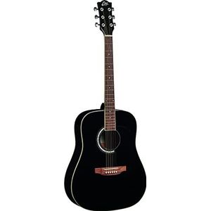 EKO - Ranger 6 Black, akoestische gitaar serie Ranger, kleur zwart