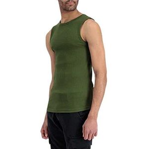 Alpha Industries X-Fit Rib Tank Top voor Mannen Dark Green