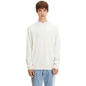 TOM TAILOR Denim Uomini Gebreide hoodie 1032314, 10338 - Soft Light Beige, XS