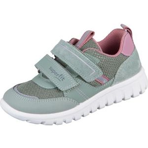 Superfit Sport7 Mini Sneakers voor meisjes, Lichtgroen roze 7510, 34 EU Weit