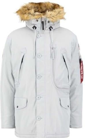 Alpha Industries - Cold Weather Jacket - Pastel Grey - 53% Nylon, 47% Polyester