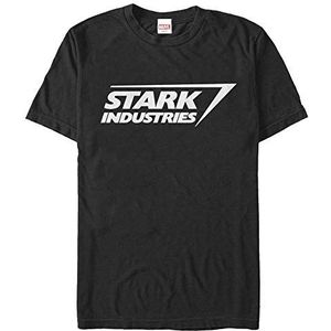 Marvel Avengers Classic - Stark Logo Unisex Crew neck T-Shirt Black 2XL