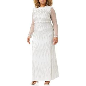 Amelia Rose Vrouwen verfraaide jurk speciale gelegenheid, wit, 6, Kleur: wit, 32