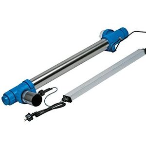 Blue Lagoon Tech UV-C 130 watt amalgam, inclusief flow-switch, wordt niet beïnvloed door temperatuurschommelingen, sterkste UV-C-licht, maximale doorstroming 23 m3 per uur