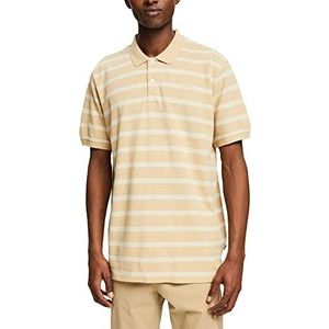 ESPRIT Poloshirt met strepen, zand, M