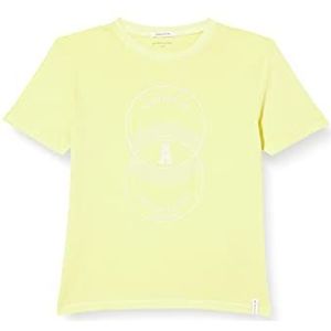 TOM TAILOR Jongens T-shirt met print 1030296, 28476 - Lemon Grass Yellow, 140