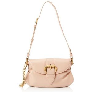 Pinko Jolene Shoulder Mini kalfsleer Crystal, damestas, eenheidsmaat, O81m_Chocolate Gold, Eén maat