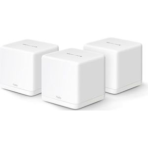 Mercusys TP-Link WiFi 6 AX1500Mbps, 3 Gigabit WAN/LAN-poorten, kinderbediening, WiFi Mesh Router en AP, aansluiting van maximaal 100 apparaten, dekking tot 230 m², Halo H60X (1 stuks)