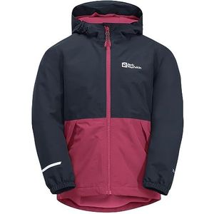 Jack Wolfskin Snowy Days K Kinderjas voor kinderen, uniseks, donkerfuchsia, 128