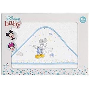 Interbaby MK004-11 Baby capuchonhanddoek Disney Mickey Counting Sheep - wit/blauw, 200 g