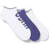 HUGO - Enkelsokken - Set van Drie Paar - Met Logo's - Katoenrijke Mix