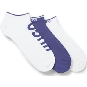 HUGO - Enkelsokken - Set van Drie Paar - Met Logo's - Katoenrijke Mix