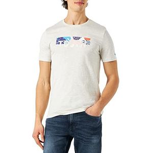 Teddy Smith T- Ezio 2 MC T-shirt, wit/ivoor/China, XL heren, ivoor, China, wit, XL