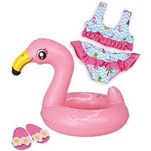Heless Flamingo Zwemset Poppen Roze 35-45 Cm