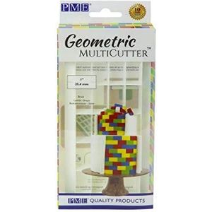 PME GMC172 Geometrische multicutter-brug, medium geometrische uitsteekvormen, baksteenmuur, middelgroot, ABS-kunststof, wit