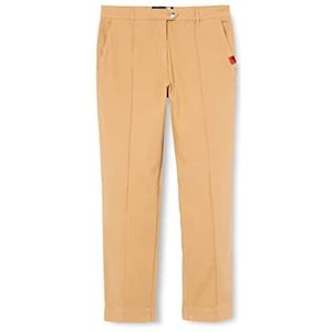 Love Moschino Dames Rubber Label Casual Pants, Rust Light Brown, 44