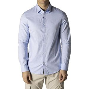 ARMANI EXCHANGE Slim Fit Oxford overhemd met knopen voor heren, Oxford lichtblauw / 7b, S-4XL