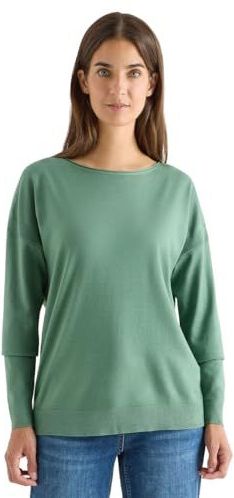 CECIL - Trui - Smaragd - Knitwear - Lange Mouw - Ronde Hals