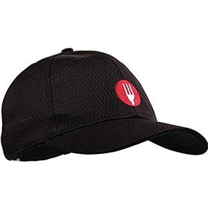 Chef Works A976 Coole Vent Baseball Cap, zwart