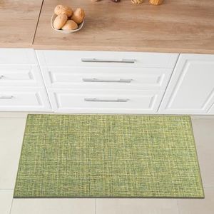 Comart, Tapijt voor keuken, meubels, antislip, fijne textuur, groen, 50 x 80 cm