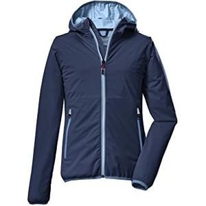 killtec Girl's 2-laags functioneel jack/outdoorjack met capuchon, opvouwbaar KOS 229 GRLS JCKT, dark blue, 128, 39647-000