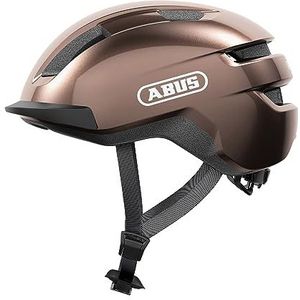 ABUS PURL-Y, Unisex - Fietshelm voor volwassenen, Braun (metallic koper), L (57-61 cm) -