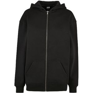 Urban Classics Dames Dames Dames Oversized Zip Hoody Cardigan Sweater, zwart, 3XL