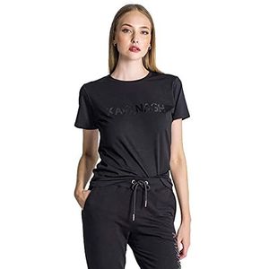Gianni Kavanagh Black No Sleep T-shirt voor dames, Blanco Y Gris, XL