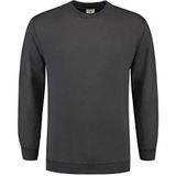 Tricorp 301008 casual sweatshirt, 60% gekamd katoen/40% polyester, 280 g/m², donkergrijs, maat 3XL