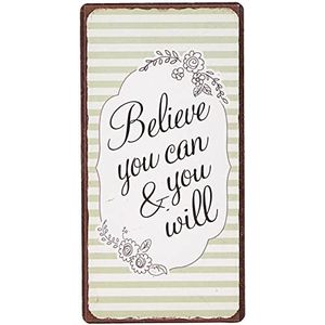 La Finesse Decoratieve Koelkast Magneet voor Thuis, Believe You Can & You Will, 5 cm x 10 cm