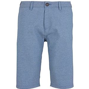 TOM TAILOR Uomini Jersey chino bermuda shorts 1025030, 27100 - Victory Blue Two Tone Pique, 30