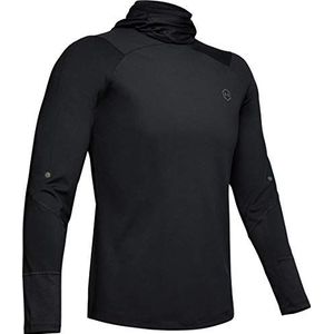 Under Armour Mannen Coldgear Rush Hoodie Shirt met lange mouwen - zwart// (001), X-Large