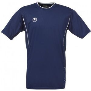 uhlsport T-shirt training polyester shirt, marine/wit, XS