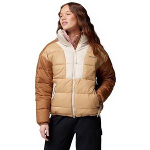Columbia Pike Lake Damesjas, Puffer Jacket, Canoe, Camel Brown, Dark Stone, S