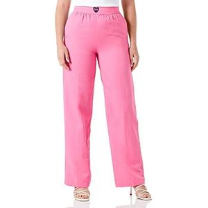 Love Moschino Palazzo Vrijetijdsbroek voor dames, Fuchsia., 34 NL