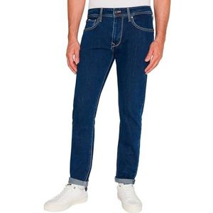 Pepe Jeans Tapered Jeans voor heren, Blauw (Denim-CT7), 36W / 34L