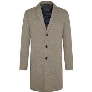 Bugatti - Wollen Jas - Taupe - Met een Fijne Structuur