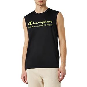 Champion Athletic C-Sport Quick Dry Micromesh Color Logo S/L tanktop, zwart, XL voor heren