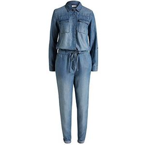 ESPRIT Dames Relaxed Jumpsuits in jeans - look, blauw (Blue Medium Wash 902), 36W x 30L