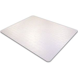 Floortex Vloerbeschermingsmat, bureaustoelonderlegger ""computertex anti-statische advantagemat"", 120 x 150 cm, van ftalaatvrij vinyl, transparant, rechthoekig, voor laagpolige tapijten