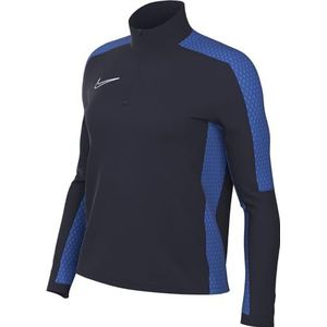 Nike Dames Top Met Lange Mouwen W Nk Df Acd23 Dril Top, Obsidiaan/Koningsblauw/Wit, DR1354-451, S