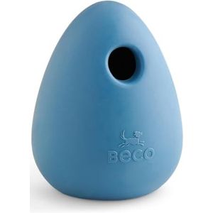 Beco Hondenspeelgoed - natuurlijk rubber verveling buster verrijking speelgoed, traktatie bal - blauw