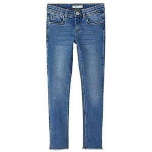 NAME IT Nkfpolly Skinny Jeans voor meisjes 1191-io Noos, blauw (medium blue denim), 176 cm