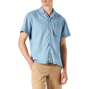 Springfield Denim coördinaat overhemd, medium blauw, M