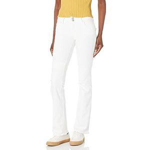 HUDSON Women's Beth Mid Rise Baby Bootcut Jean with Back Flap Pockets, White, 25