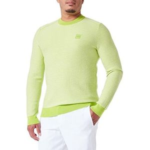 BOSS Arbor gebreide sweater voor heren, Bright Green329, L