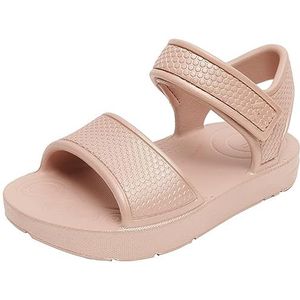 Fitflop Iqushion Sandaal voor kinderen, uniseks, met rugband, solide flipflop, roze goud, 29 EU